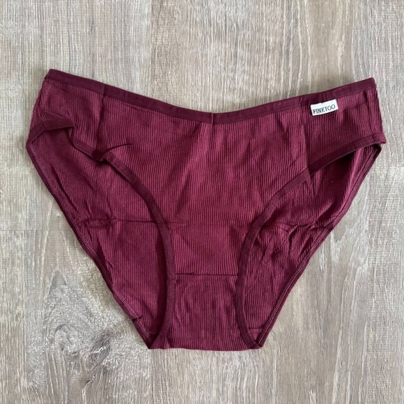 Set of Six Underwear Cotton Bikini Rib Cheeky Panties Sexy V-shaped Waistband - Picture 8 of 11